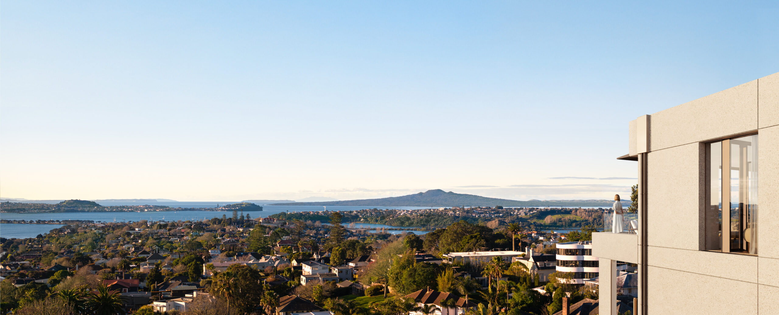Panoramic view of Waitemata Harbour