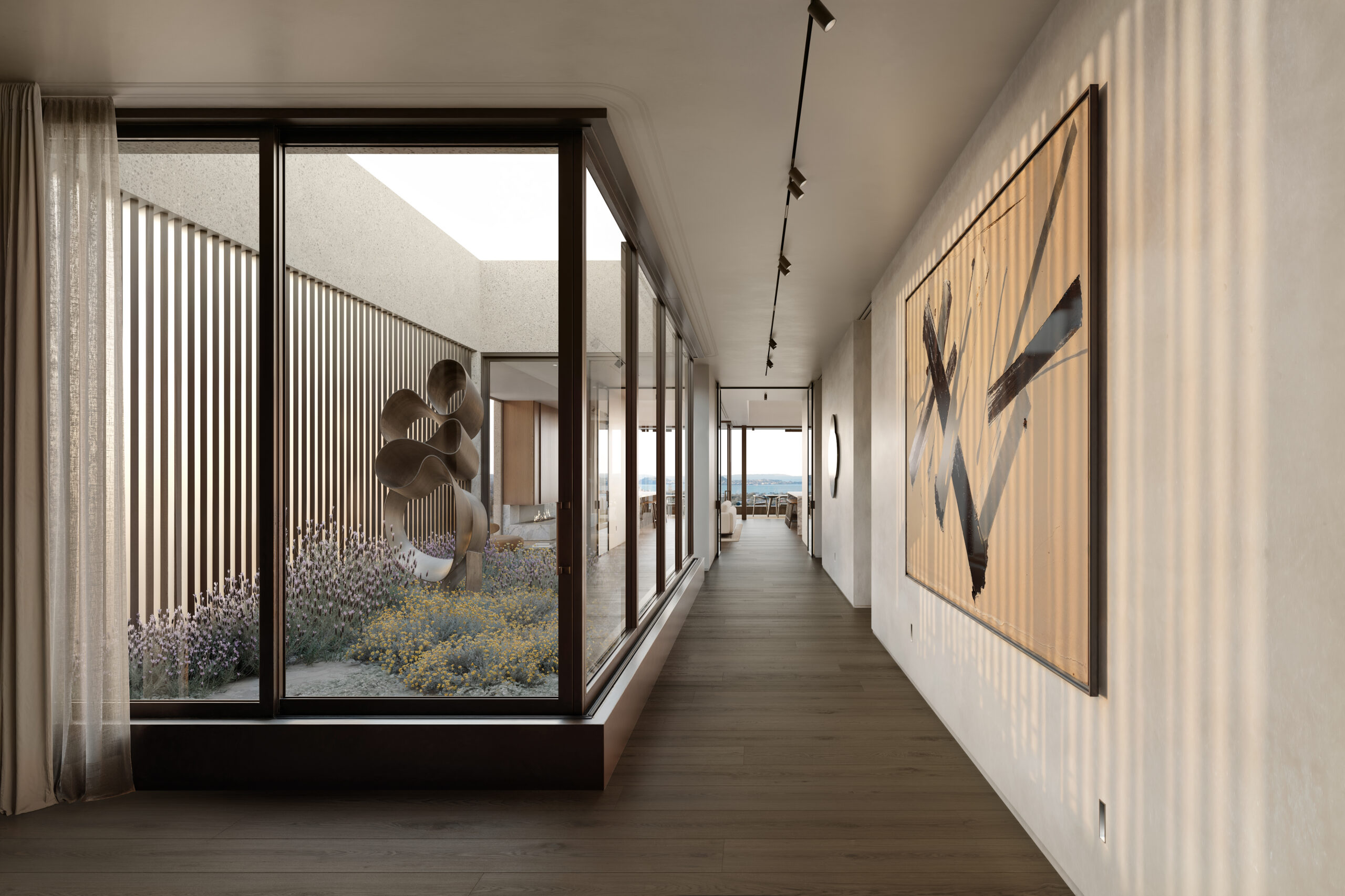 Penthouse entrance and hallway